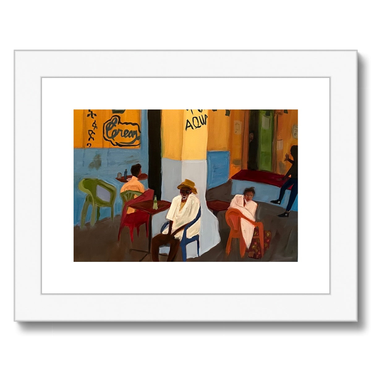 Coffee Shop Framed & Mounted Print