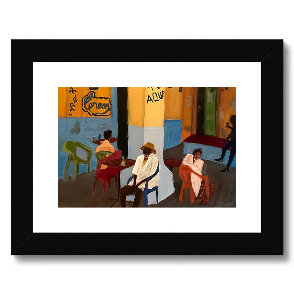 Coffee Shop Framed & Mounted Print